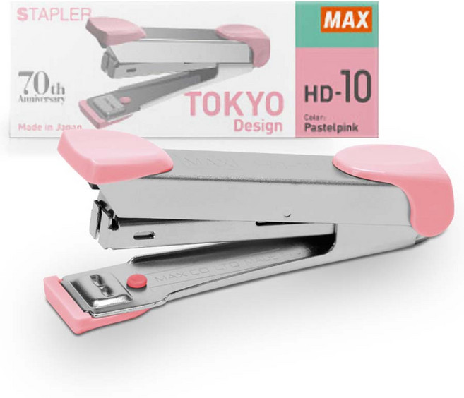 MAX 스테플러 HD-10, 파스텔핑크, 1개