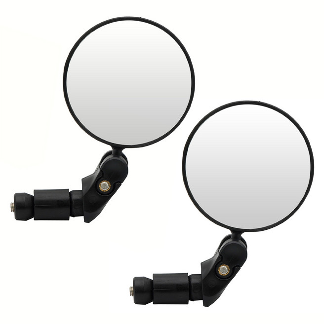 에이스피드 자전거 백미러 핸들바마개타입 C106, 2개, 블랙