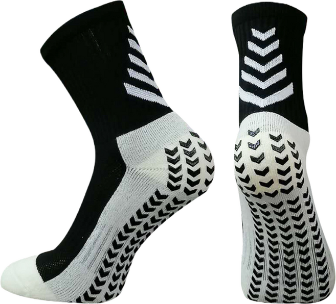 HnEx 단목 논슬립 스포츠 양말, 블랙, 1개