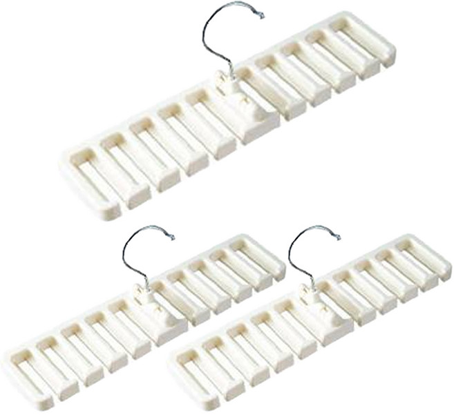 밸트 허리띠 넥타이 정리걸이, 화이트, 3개