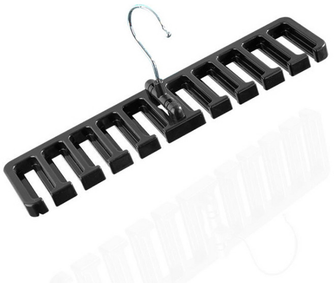 밸트 허리띠 넥타이 정리걸이, 블랙, 1개