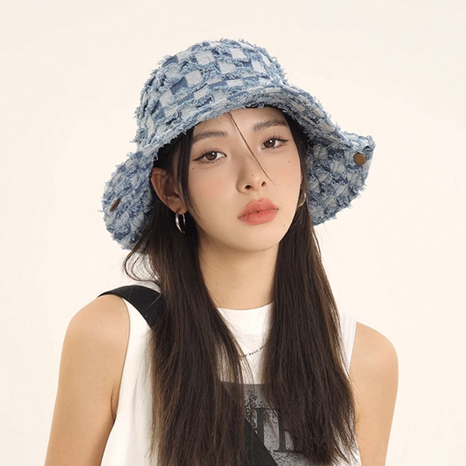 페이퍼먼츠 체크헤짐 웨스턴 벙거지 모자 23413