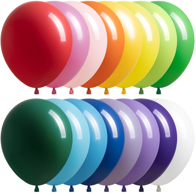 조이벌룬 풍선 25cm, 레인보우혼합, 100개