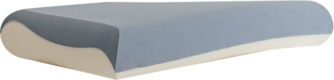 호무로 슬립웰 히든코어 메모리폼 경추베개, 블루 + 크림화이트, 1개