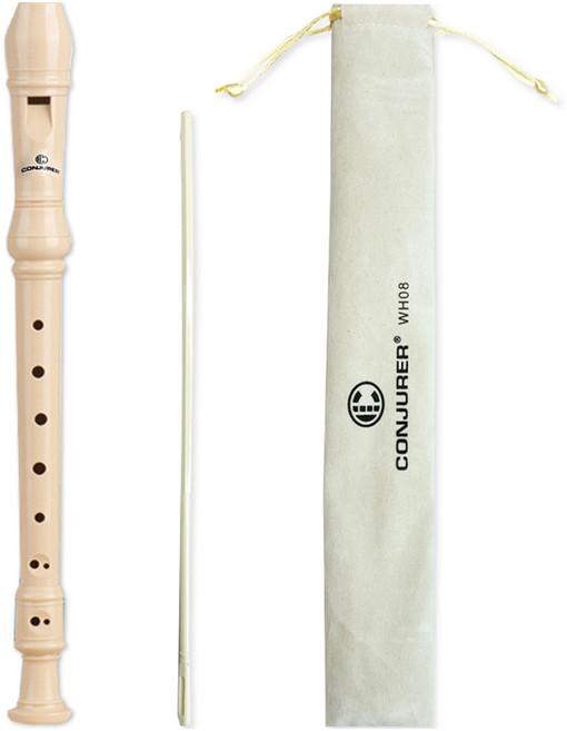 컨저러 투코비 저먼식 소프라노 리코더, 아이보리, 1개