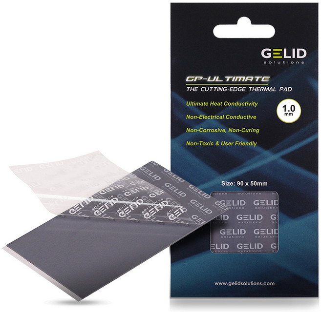 갤러드 Ultimate 써멀패드 열전도율 15W mk 1mm, 그레이, 1개