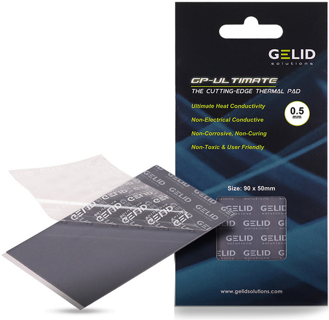 갤러드 Ultimate 써멀패드 열전도율 15W mk 0.5mm, 그레이, 1개