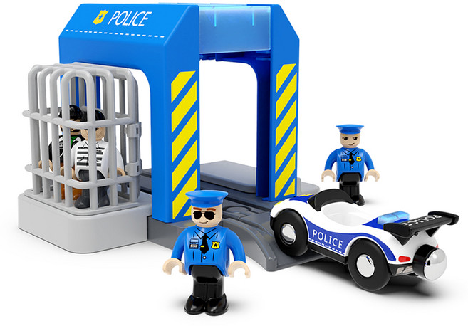 미카포트 경찰서 블록놀이, 혼합색상, 1세트