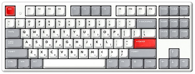 한성컴퓨터 동그리 8K 유무선 텐키리스 키보드 35g, RETRO POINT, GK893B PRO, 무접점