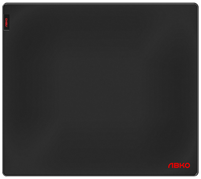 ABKO The Black 玻璃纖維極致滑順電競滑鼠墊, 1個, 黑色