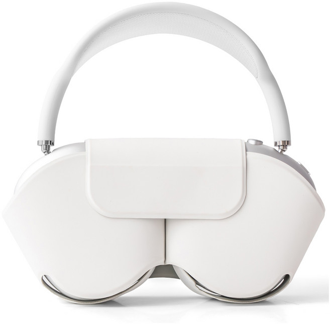 누아트 에어팟맥스 스마트 케이스 파우치, 화이트, 1개