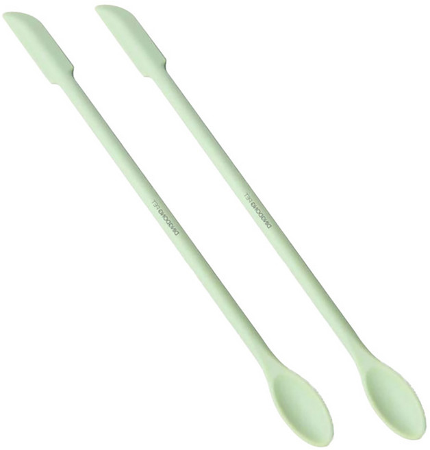 딩동펫 파충류 실리콘 피딩 스푼, 민트, 2개