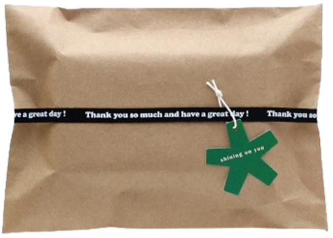 크라프트 네이비속지 기프트백 M, 혼합색상, 10개