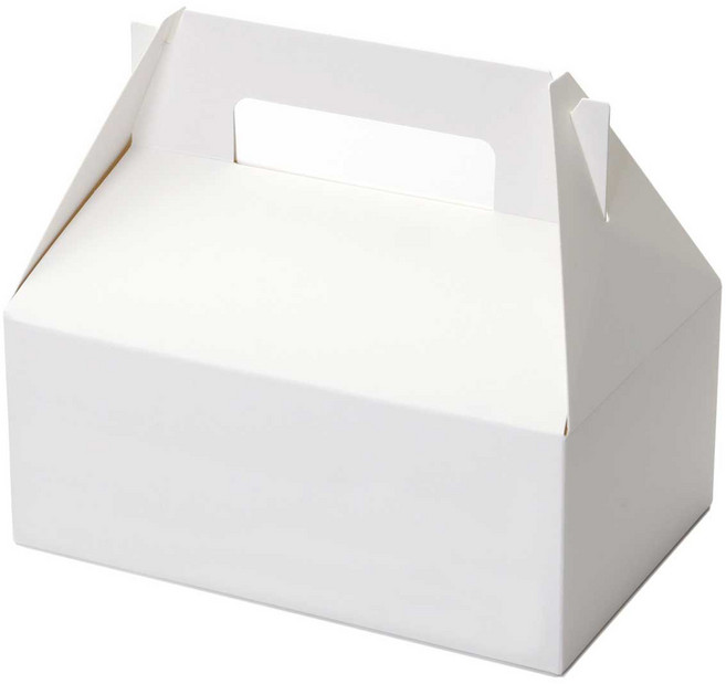 손잡이 답례상자 중 17 x 11 x 15 cm, 화이트, 10개