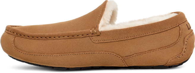 어그 본사 남성용 스웨이드 양모 라이너 아스콧 방한 로퍼