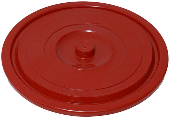 KSY 다용도 플라스틱통 원형 만능용기 뚜껑 45L, 빨강