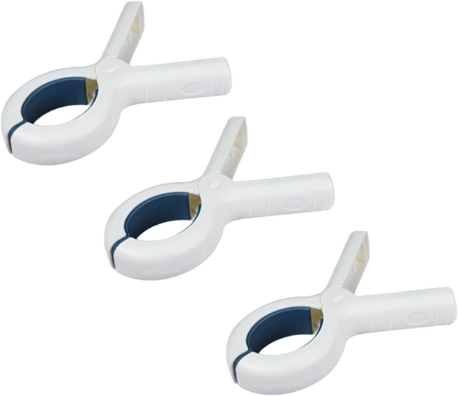 그린리빙 심플 대형 빨래집게, 화이트블루, 3개
