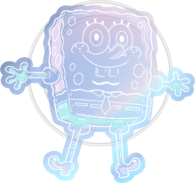 스토리너스 스폰지밥 맥세이프 그립톡 홀로그램 스마트톡, 비눗방울 스폰지밥, 1개