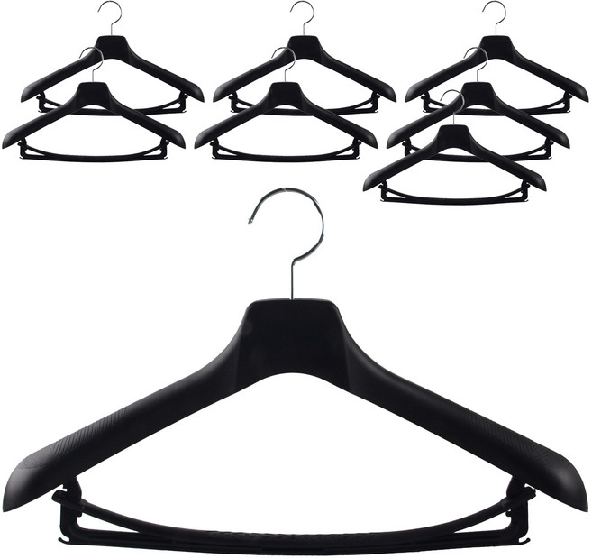 코디스 JP 심플 정장 양복 옷걸이, 블랙, 8개