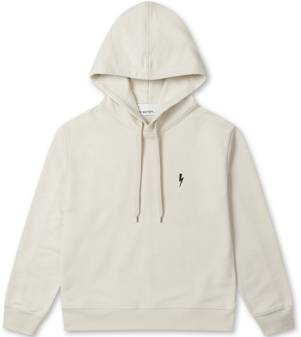 닐바렛 슬림 베이직 볼트 후드 티셔츠 NHTSM23007IVX