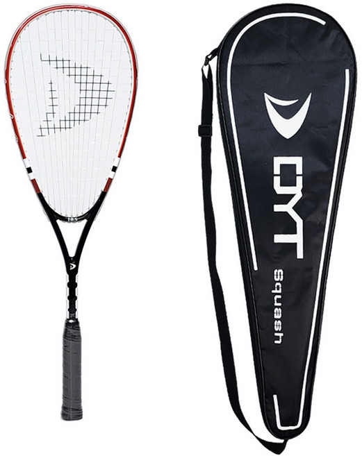 디와이티 스쿼시 라켓 RISE ACE1 + 가방 세트, Red + Black, 1세트