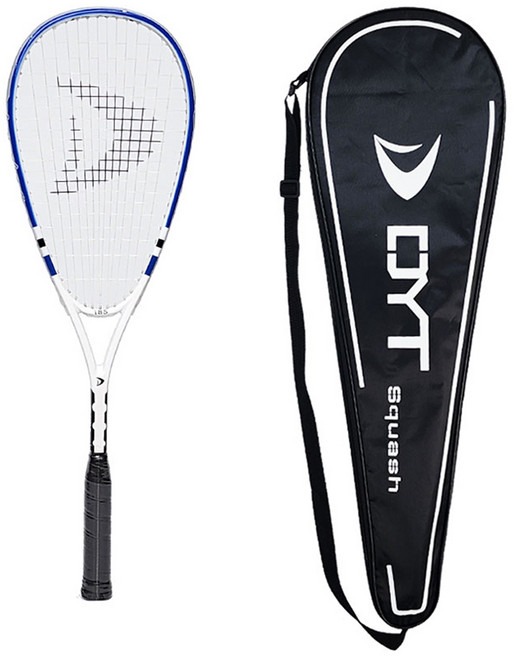 디와이티 스쿼시 라켓 RISE ACE1 + 가방 세트, Blue + White, 1세트