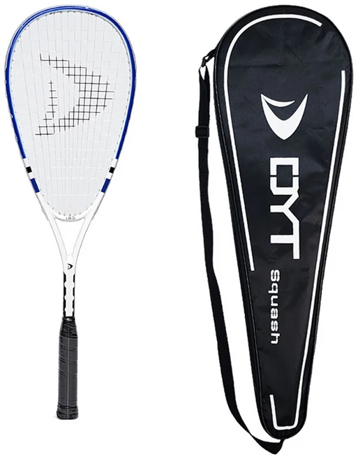 디와이티 스쿼시 라켓 RISE ACE1 + 가방 세트, Blue + White, 1세트 - 쿠팡