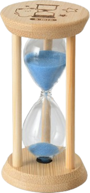 우드 모래시계 타이머 3분, 블루