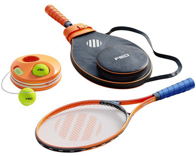 마샤투 페드 혼자 테니스 연습 트레이닝 세트, 혼합색상, 1세트