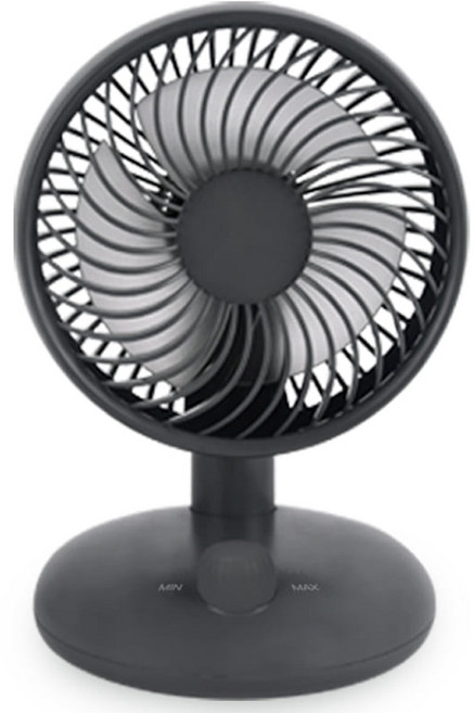 엔보우 모노에어 탁상용 무선 미니 휴대용 선풍기, MONOAIR, 다크그레이