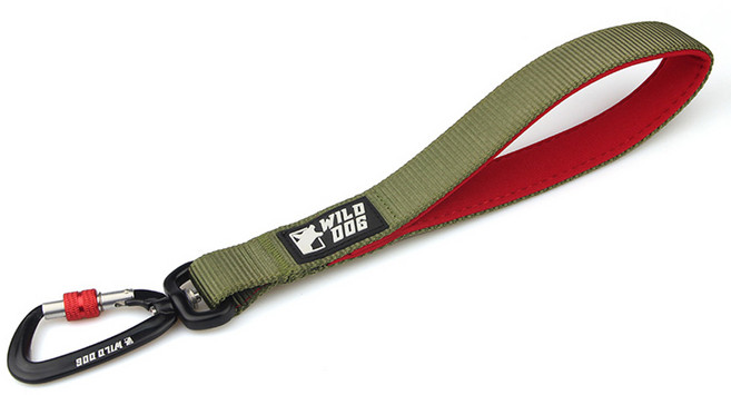 와일드독 강아지 숏 리드줄, 카키, 1개