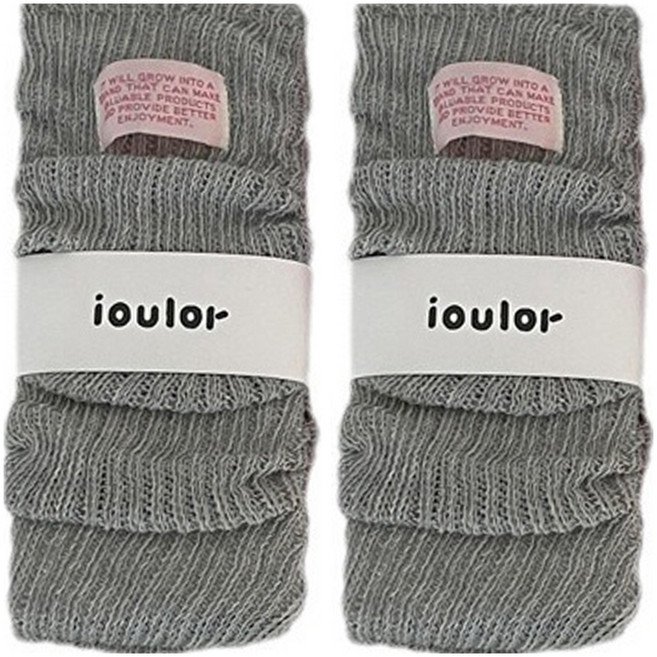 Ioulor Pianist 女性荷葉邊針織芭蕾風襪套 2雙組