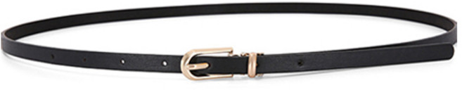 딥톡 여성용 골드 라운드 버클 슬림 벨트 DT0203