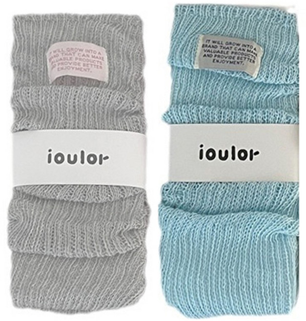 아이울러 피어니스트 여성용 프릴니트 발레룩 레그워머 2켤레 세트