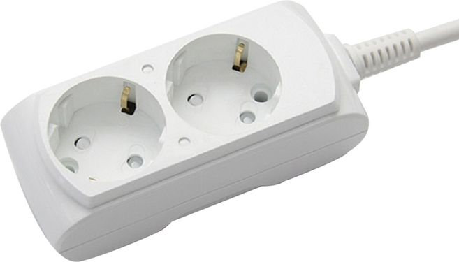 거성산업 접지형 2구 멀티탭 10A + 안전커버 2p, 단일색상(멀티탭), 랜덤발송(안전커버), 1세트, 4.5m