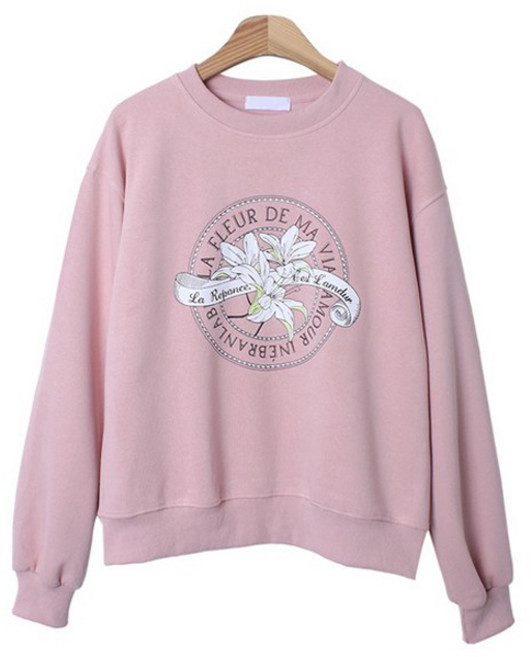 린다샵 로도코 플라워 나염 데일리 맨투맨 cpt15771k48