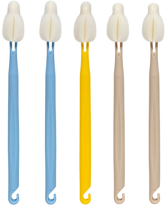 엠피엘 롱 버블 젖병솔 5p 세트 25cm, 혼합색상, 1세트