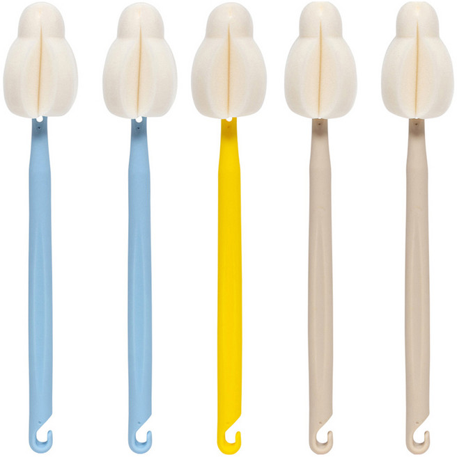 엠피엘 롱 더블버블 젖병솔 5p 세트 25cm, 혼합색상, 1세트