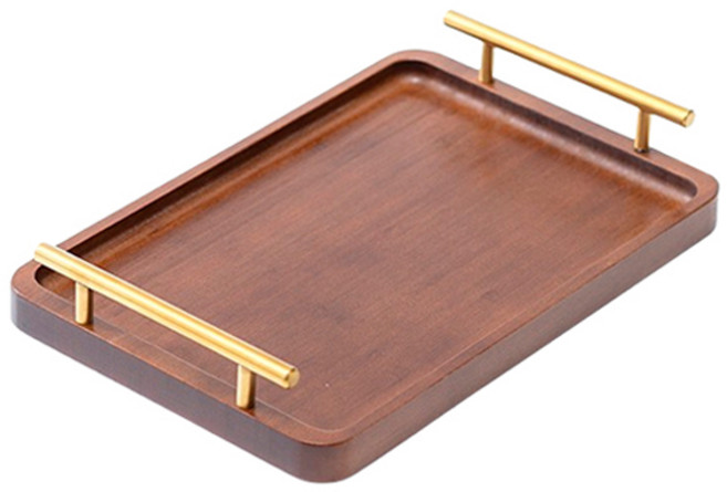 마켓피오 주방 골드 손잡이 고급 트레이, 혼합색상, 1개