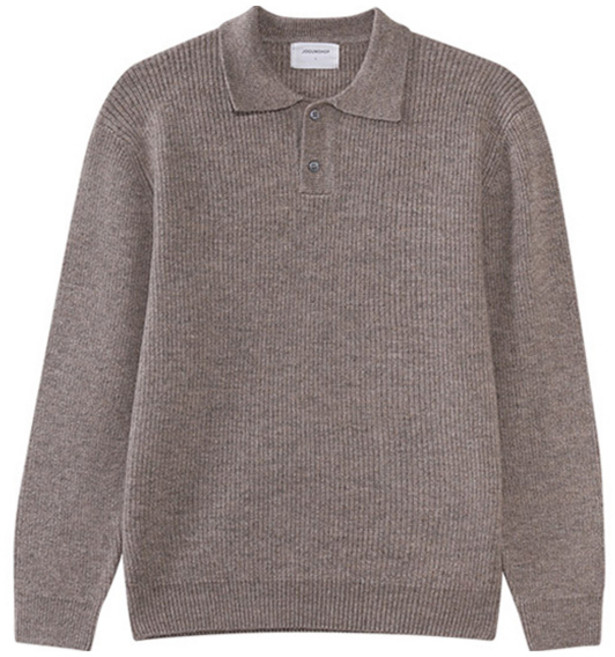 조군샵 남성용 하찌 투버튼 카라 니트 JG1989