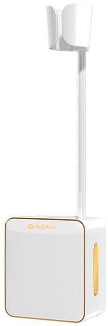 해피이지 무타공 욕실 핸즈프리 헤어 드라이어 벽걸이 홀더 각도조절, 화이트골드, 1개