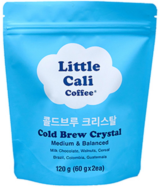 리틀캘리 콜드브루 크리스탈 티백형 커피, 60g, 2개입, 1개