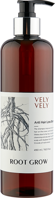 VELY VELY Rootgrow 防掉髮洗髮精, 1個, 490ml