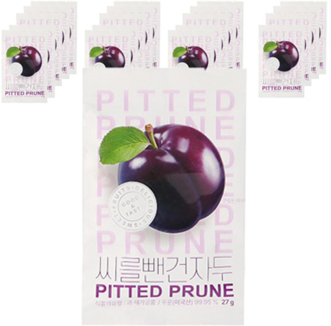 씨를 뺀 건자두, 20개, 27g