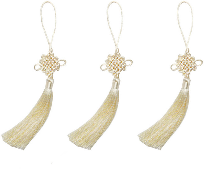 인디케이 전통 매듭 노리개, 연미색, 3개