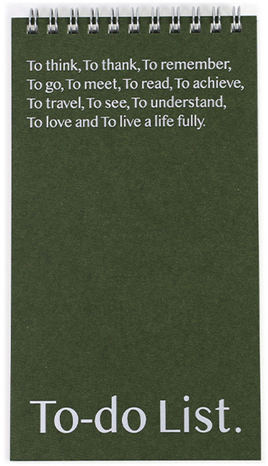 페이퍼리안 리스트 투 리브바이 투두 리스트, 모스그린, 60매, 1개