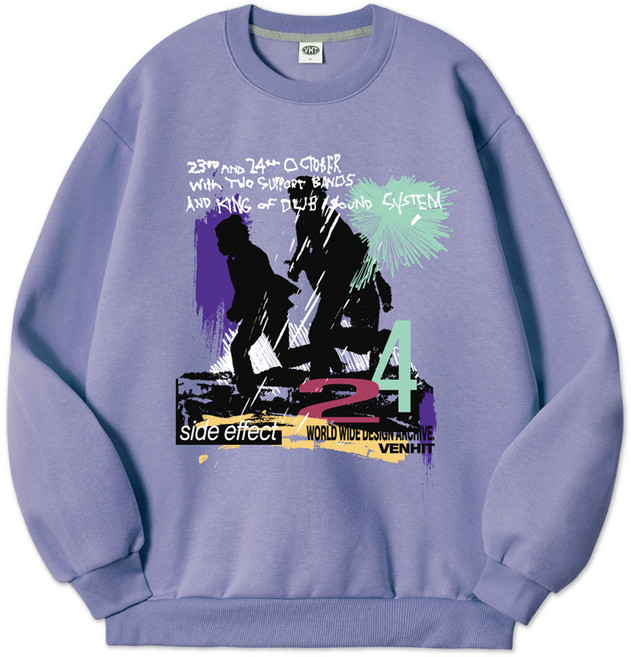 벤힛 남녀공용 빅사이즈 SIDE EFFECT 맨투맨