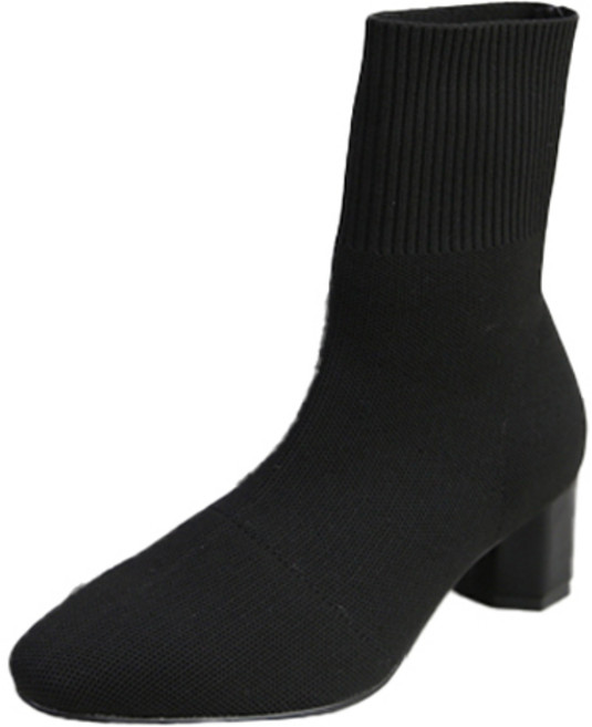 분홍코끼리 무중력 깔창 결국너 스판 니트 삭스 부츠 5cm