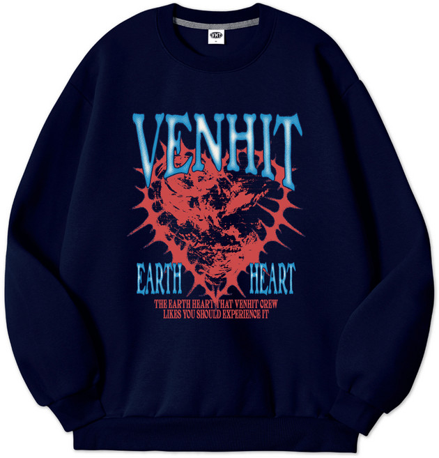 VENHIT 男女通用 Earth Heart v2 大學T