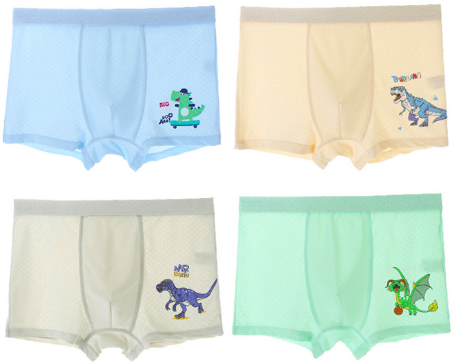 키즈데이 남아용 사각드로즈 팬티 컴포트에어 4종 세트